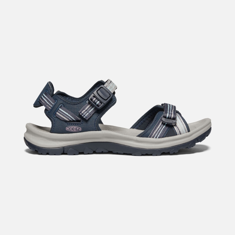 Keen Terradora II Toe Post Sandals - Women's Navy Light Blue Sandals